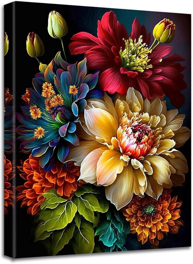 TREXEE Paint by Numbers Kits for Adults, Painting Kits for Beginners Colored Canvas, Easy DIY Acrylic Pigment Drawing Paintwork for Home Wall Decor (50X40 CM)(Without Frame) - Image 2